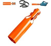 Amplificateur De Flux d'air pour Souffleurs Feuilles, Accessoire Cyclonique À Haut Débit, Extension Buse Turbo, Augmente La Vitesse Et Puissance, Accélérateur pour Les Débris(Orange,3pcs)