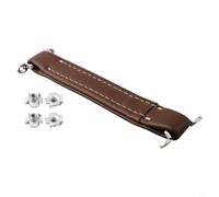 Amplificateur de guitare pour manche en cuir 210 mm de rechange avec vis pour guitares (marron)