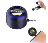 Amplificateur de haut-parleur portable 5 x - Plug & Play pour musique/appels, téléphones portables - Mini haut-parleur pratique avec 3,5 mm et type C pour smartphone, tablette, ordinateur portable