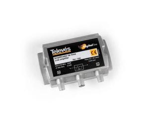 Amplificateur de ligne satellite FI 20dB 5-2150Mhz TELEVES 7485