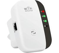 Amplificateur de portée WiFi avec couverture plus large de 3 650 m², amplificateur Wi Fi, prise britannique, blanc