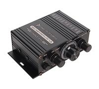 Amplificateur de Puissance 5.0 AK-160, Amplificateur Audio 20Wx2 2.0 Canaux, Mini Amplificateur de Puissance Domestique 12V pour Voiture, Maison, Bar, Fête