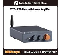 Amplificateur stéréo Hi-Fi Bluetooth Fosi Audio Bt20A Pro, amplificateur de puissance de classe D mini Hi-Fi Tpa3255 300W X2, basses et aigus pour home cinéma Blue-Eu-32V