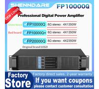 Amplificateur de puissance Audio FP10000Q 4 canaux 4x1350W 10000 Watts pour spectacle en direct Disco professionnel Dj Audio haut-parleurs à matrice linéaire caissons de basses préamplificateur wareho