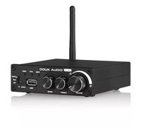 Amplificateur de puissance Bluetooth 5.0 320 W - Mini amplificateur stéréo - Amplificateur de musique USB