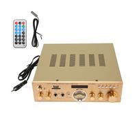 Amplificateur de puissance Bluetooth HiFi, panneau en alliage d'aluminium, amplificateur de puissance avec écran d'affichage, télécommande pour haut-parleurs
