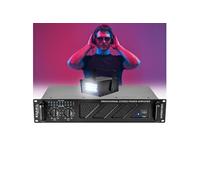 Amplificateur de puissance IBIZA SOUND AMP800-MKII professionnel de 2x600W sorties Speakon - Mini Strobe en Cadeau