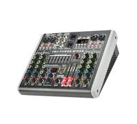 Amplificateur De Puissance Intégré 100W, Mélangeur Audio À 6 Canaux, Bluetooth 99 Effets, Console De Mixage D'enregistrement PC USB 48V
