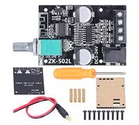Amplificateur De Puissance Numérique 5.0 2X50W Zk-502L avec Interrupteur Et Volume Réglable avec Coque pour Projets De Haut-Parleurs DIY Et Alimentation Flexible À Impédance De 4 À 8 Ohms Compacte