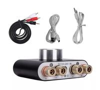 Amplificateur de puissance numérique HiFi stéréo audio 50 W + 50 W Support BT5.0 USB 3,5 mm Entrée auxiliaire pour téléphone, tablette, TV, lecteur CD