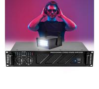 Amplificateur de Puissance sonorisation PRO AMP1000-MKII de 2x800W - Mini Strobe en Cadeau