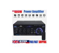 Amplificateur de puissance stéréo, mini-ampli HiFi avec audio double canal et Bluetooth sans fil, format compact pour ordinateur et autres