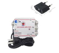 Amplificateur de répartiteur de câble TV CATV,amplificateur de signal d'antenne TV numérique,équipement domestique,prise US,AC 220V,4 voies,20dB,45Mhz à 860MHz - Type 1 in 3out with EU #A