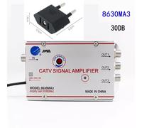 Amplificateur de répartiteur de télévision par câble CATV,amplificateur de signal d'antenne TV numérique,équipement domestique,prise américaine,AC 220V,4 voies,30dB,45Mhz à - Type 1 in 3 out EU