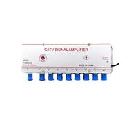 Amplificateur de Signal CATV 1020MK8 1 Entrée 8 Sorties 20 DB, Répartiteur de Câble TV, Amplificateur de Signal D'Antenne TV Numérique, Prise UE