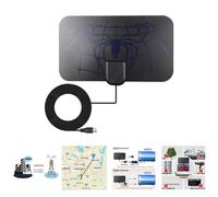 Amplificateur de signal d'antenne de télévision numérique réglable,25dB,3000 Beauté,booster actif,intérieur,voiture,bateau,camping-car - Type Black #B