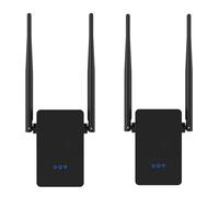 Amplificateur de Signal d'extension WiFi 2 pièces, amplificateur Internet sans Fil 300 MBPS avec 2 antennes externes avancées, Zone Couverte jusqu'à 150 mètres carrés, Extension WiFi