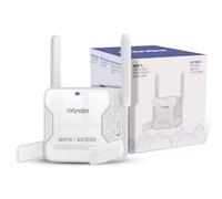 Amplificateur de signal d'extension WiFi AX1500 2025 longue portée, couvre plus de 100 appareils et plus de 100 appareils, 1500 Mbps double bande 5,8 GHz et 2,4 GHz avec port Ethernet, pas de zones