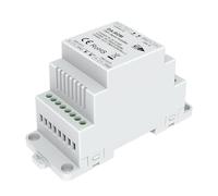 Amplificateur de signal DMX512 RDM, 1 entrée 2 sorties, isolation optique, alimentation 12-48 V DC, répéteur et distributeur de signal DMX, guide DIN, DA-RDM