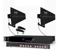 Amplificateur de signal micro sans fil UHF Distribution de puissance avec 2 pagaies d'antenne directionnelles actives 8 ports d'entrée/sortie 450-950 MHz Gamme de fréquences pour scène