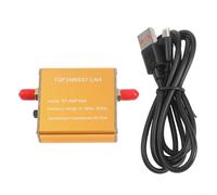 Amplificateur de signal radio large bande 100 kHz à 6 GHz avec gain de 20 dB et faible puissance 5 V 70 mA pour test de signal RF, enseignement et traitement du signal (avec batterie)