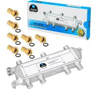 Amplificateur de signal satellite-Kit diviseur avec fiches F plaquées or..[P37]