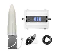 Amplificateur de signal trifréquence avec écran LCD et indicateur LED - Gain de liaison descendante de 70 dB et de liaison montante de 62 dB - Compatible avec les réseaux