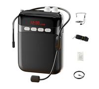 Amplificateur de son sans fil - Unité audio compacte, système de projection vocale personnelle, kit d'amplification de mini haut-parleurs | Équipement de haut-parleur de microphone mains libres, utili