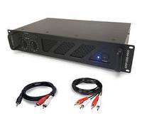 Amplificateur de sonorisation 2 x 600W - Ibiza Sound AMP800-MKII + Cable RCA + PC