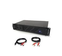 Amplificateur de sonorisation - 2 x 800W - Ibiza Sound AMP1000-MKII + Cable RCA + PC