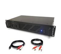 Amplificateur de sonorisation - BM IMPORT - Ibiza Sound AMP800-MKII - 2 x 600W (4Ω) - Rack 19'' 2U - Entrées RCA/Jack