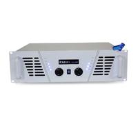 Amplificateur de sonorisation DJ - IBIZA - AMP1000-WH - 2x800W (4Ω) - Rack 19 pouces 2U blanc - Speakon/XLR/RCA, clé USB 32GB