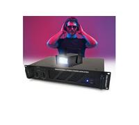 Amplificateur de sonorisation professionnel Ibiza Sound AMP2000-MKII de 2x1500W - Mini Strobe en Cadeau