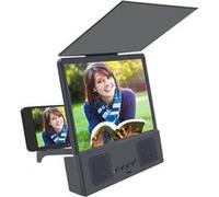 Amplificateur de support téléphone mains libres Bluetooth amplificateur d'écran vidéo 3d HD - Noir Noir
