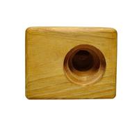 Amplificateur de téléphone en bois - Plateforme d'amplification du son en bois de 10,9 cm, base de visualisation du combiné fabriquée à la main, support de projection vocale de bureau | Support pour s
