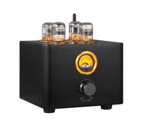 Amplificateur De Valve Audio, Amplificateur De Tube Audio Bluetooth 5.0 avec Compteurs VU, 5 Entrées Audio Analogiques Et Numériques, Sortie Casque 3,5 Mm pour Haut-parleurs Passifs À La Maison