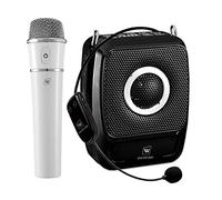 Amplificateur de Voix 25 W Avec Deux Microphones Sans Fil - Système de Haut-Parleur Pa Portable, Bluetooth Avec Mégaphone pour Enseignants