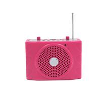 Amplificateur de voix, Amplificateur vocal Mp3 Guide touristique du promoteur d'enseignement numérique de la ceinture de joueur Hold Hold Mini Sound Sound Outdoor Verdspeaker(Rot)