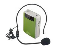 Amplificateur de Voix, Amplificateur Vocal Portable Avec Clip De Ceinture, Casque, Microphone, Support Radio Fm Tf, Haut-parleur Mp3, Livraison Directe(Groen)