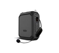 Amplificateur de Voix, Amplificateur Vocal Portable Avec Microphone Sans Fil For Enseignants, Haut-parleur Étanche IPX5, Batterie Externe 4400mAh M800(Zwart)