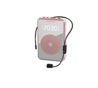 Amplificateur de Voix, Amplificateur Vocal Sans Fil Portable, Microphone D'enseignement, Mégaphone, Haut-parleur Petite Abeille For Enseignant, Guide Touristique En Plein Air(Gold Wired)