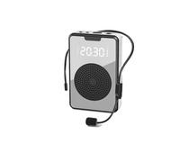 Amplificateur de Voix, Amplificateur Vocal Sans Fil Portable, Microphone D'enseignement, Mégaphone, Haut-parleur Petite Abeille For Enseignant, Guide Touristique En Plein Air(Black Wireless)