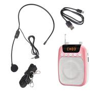 Amplificateur de voix avec microphone 2500 mAh rechargeable pour l'enseignement et le guidage de groupe, les enseignants, amplification vocale