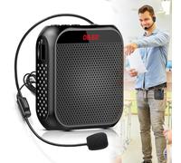 Amplificateur de voix sans fil Haut-parleur portable rechargeable avec micro Batterie 2200 mAh Mini amplificateur pour entraîneurs, enseignants, guides