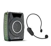 Amplificateur de voix Bluetooth 5.0 sans fil avec microphone étanche et casque, 20 W, mégaphone portable pour enseignants