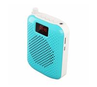 Amplificateur de Voix, Microphone Haut-parleur Portable, Appaira Automatique, Amplificateur Vocal, Mégaphone, Colonne De Charment USB(Blauw)