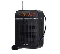 amplificateur de voix portable 10W pour enseignants,mégaphone AUX,Audio,enregistrement de haut-parleur,Radio FM avec Microphone filaire,Guide touristique