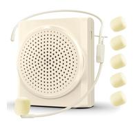 Amplificateur de voix portable rechargeable pour enseignants, mini système de sonorisation 15 W avec microphone, idéal pour les réunions en t les visites guidées, batterie 1800 mAh