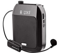 Amplificateur de Voix, Portable Système de Sonorisation Rechargeable 15 W (2400 mAh) Avec Microphone sans Fil UHF pour les Enseignants, Guide Touristique et Plus