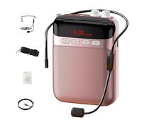 Amplificateur de voix rechargeable, haut-parleur portable avec longue durée de vie, sangle réglable, enseignement, entraînement, chant, coaching, présentations en plein air